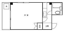 ダイコービル 1Kの間取図画像