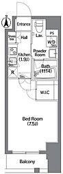 コンフォリア錦糸町DEUX 1Kの間取図画像