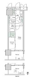 ブルックサイドレジデンス木場 2Kの間取図画像