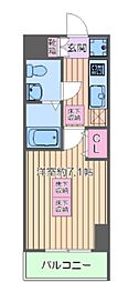 ルネスアヴニール 1Kの間取図画像
