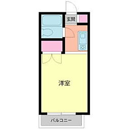 パークビル ワンルームの間取図画像