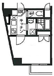 ナインブーランジェ川崎 1Kの間取図画像