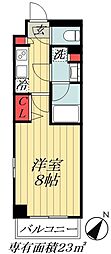 ガーラ行徳グランドステージ 1Kの間取図画像