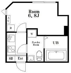 TOKUMARU RESIDENCE 1階1Kの間取り