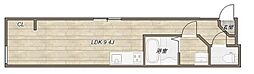 有田新築アパート(仮称) ワンルームの間取図画像