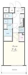 SunriseResidence 1Kの間取図画像