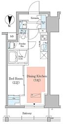 Urbanex深川住吉3 1DKの間取図画像