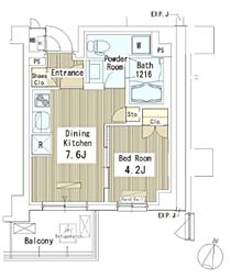 京急本線 新馬場駅 徒歩7分の賃貸マンション 2階1DKの間取り