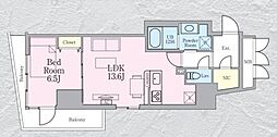 HAON 1LDKの間取図画像