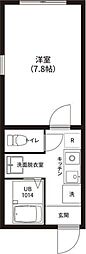 REPURE亀戸レジデンス 1Kの間取図画像