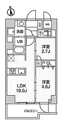 S-RESIDENCE千住大橋broad 2LDKの間取図画像