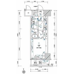 ステージグランデ秋葉原 1Kの間取図画像