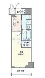 ステージグランデ亀有アジールコート 1Kの間取図画像
