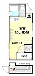WindsPalais久我山 ワンルームの間取図画像