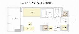 かわしん百合丘ビル ワンルームの間取図画像