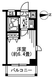 SOCIETY宮前平 1Kの間取図画像
