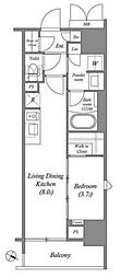 ACPレジデンス浅草 1LDKの間取図画像