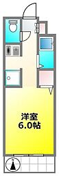 ハイツけやき五番館 ワンルームの間取図画像