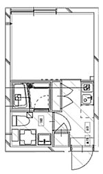 プティレスト中板橋 2階1Kの間取り