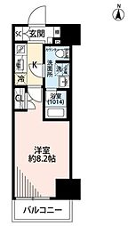 プレール・ドゥーク両国4 1Kの間取図画像