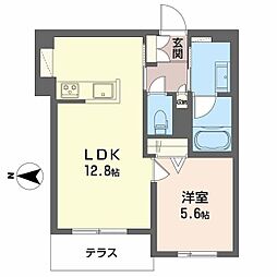 シャーメゾン静永 1LDKの間取図画像