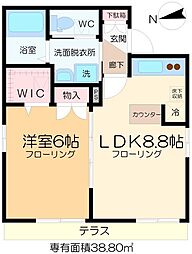 Ｍ’ｓ  court 1階1LDKの間取り