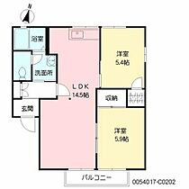 プレステージ　III C0202 ｜ 大分県大分市牧上町13-18（賃貸アパート2LDK・2階・55.81㎡） その2