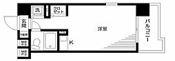 日神パレス平和島 ワンルームの間取図画像