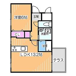 ラ・メゾン香ヶ丘 1LDKの間取図画像