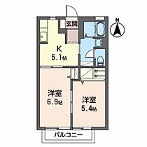 ベアティ・ドムス 105 ｜ 福島県喜多方市塩川町字藤ノ木22（賃貸アパート2K・1階・40.00㎡） その2