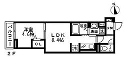 錦2丁目プロジェクト 1LDKの間取図画像
