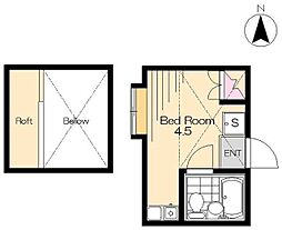 ハイツリー和泉本町 1階ワンルームの間取り