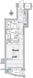 MAKESDESIGN板橋本町2 1Kの間取図画像