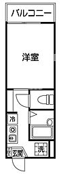 アベニールトルハ 1Kの間取図画像