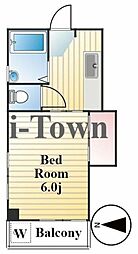 小沼ビル 1Kの間取図画像