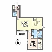 Ｓｈａｍａｉｓｏｎ新町Ｔ．Ｈ A0102 ｜ 熊本県熊本市中央区新町３丁目6-29（賃貸マンション1LDK・1階・51.53㎡） その2