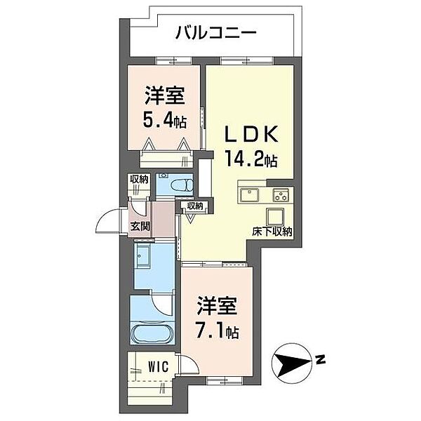 マーブル公津の杜 00103｜千葉県成田市公津の杜３丁目(賃貸マンション2LDK・1階・62.13㎡)の写真 その2