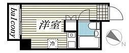エクセル1 ワンルームの間取図画像