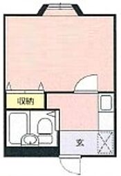 コーポグローリア 1Kの間取図画像