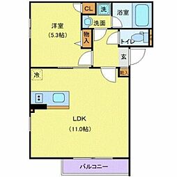 AlphaPrime文京音羽North 1LDKの間取図画像