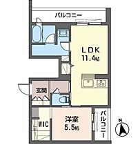 シャーメゾン　中鴻池II　Ｂ棟 0208 ｜ 大阪府東大阪市中鴻池町２丁目4-14（賃貸マンション1LDK・2階・48.81㎡） その2