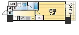 JR東海道・山陽本線 元町駅 徒歩8分の賃貸マンション 14階1Kの間取り