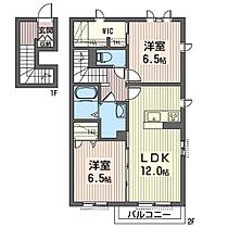 リラフォート 00201 ｜ 茨城県結城市大字結城6997-47（賃貸アパート2LDK・2階・66.71㎡） その2