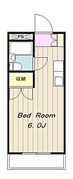 グランドールヤザワ 1Kの間取図画像