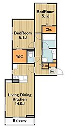 間取図画像 2LDK