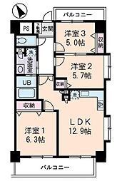 間取図画像 3LDK