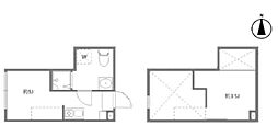 ニコ春日町 ワンルームの間取図画像