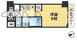 JR東海道・山陽本線 神戸駅 徒歩6分の賃貸マンション 7階1Kの間取り