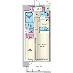 サザンネスト住ノ江駅前 1LDKの間取図画像