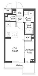 ブランシエスタ用賀 1LDKの間取図画像